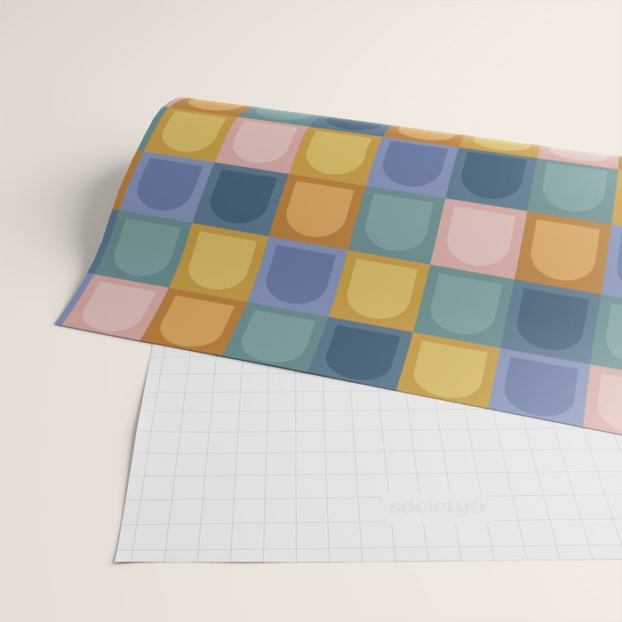 Checkered Arch Pattern II Wrapping Paper Gallery Image 2