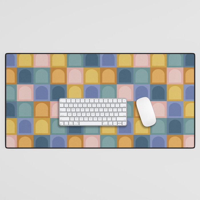 Checkered Arch Pattern II Desk Mat Gallery Image 1