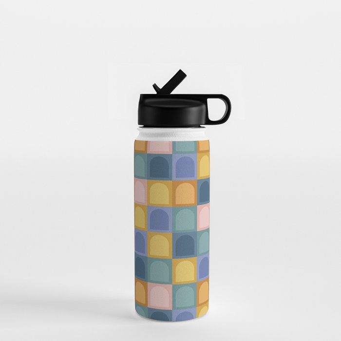Checkered Arch Pattern II Water Bottle Gallery Image 1