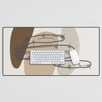 Abstract Cactus Desk Mat Gallery Image 1