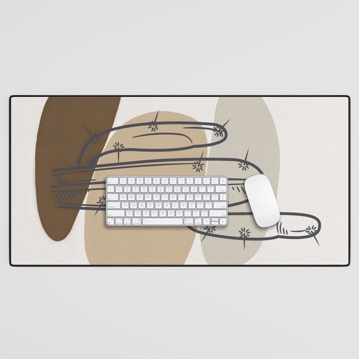 Abstract Cactus Desk Mat Gallery Image 1