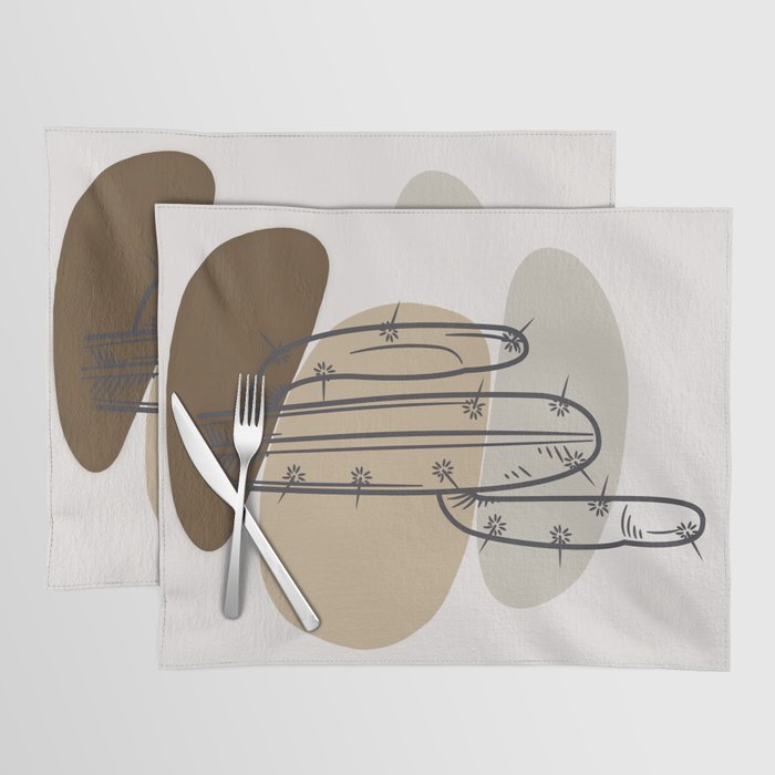 Abstract Cactus Placemat Gallery Image 1
