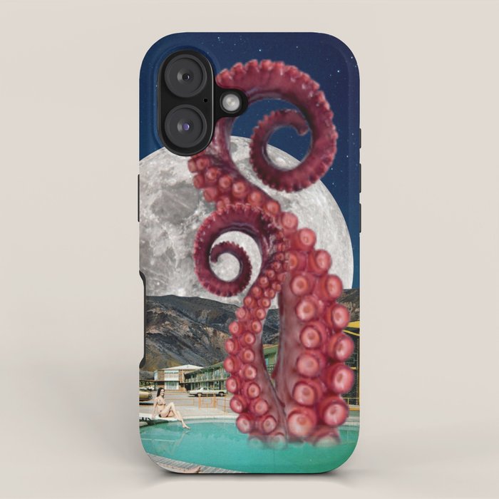 Octopus in the pool iPhone Case Gallery Image 1