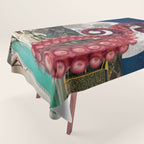 Octopus in the pool Tablecloth Gallery Image 1