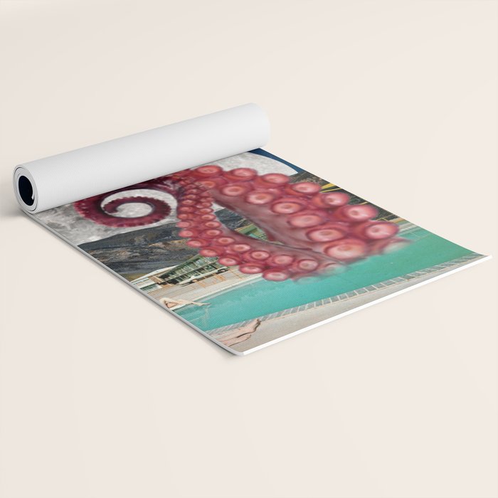 Octopus in the pool Yoga Mat Gallery Image 2