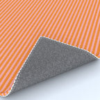 Fine Stripes Narrow Stripe Pattern in Pink and Orange Rug Gallery Image 4