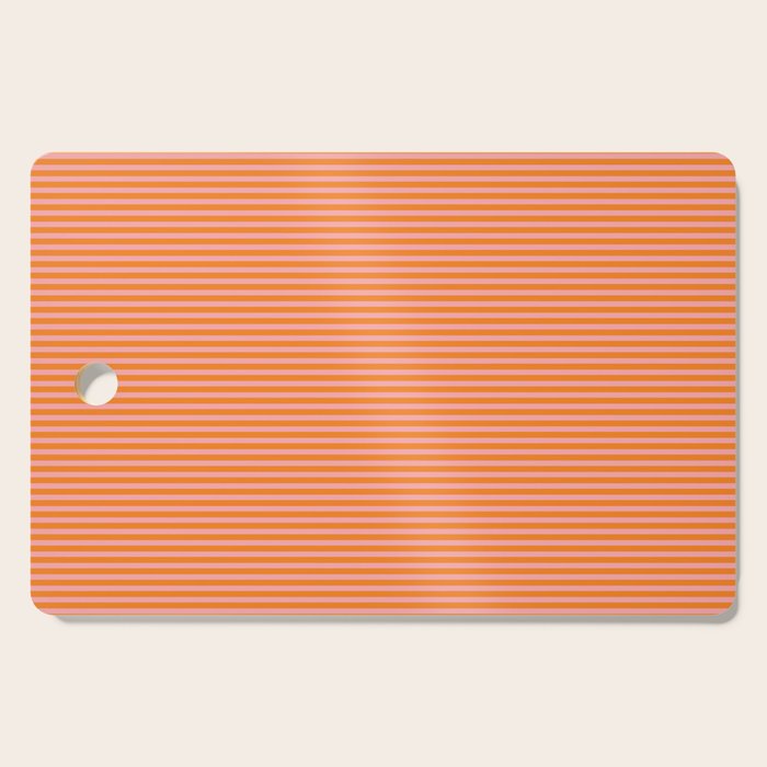 Fine Stripes Narrow Stripe Pattern in Pink and Orange Cutting Board Gallery Image 1