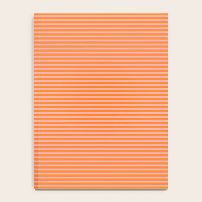 Fine Stripes Narrow Stripe Pattern in Pink and Orange Notebook Gallery Image 4