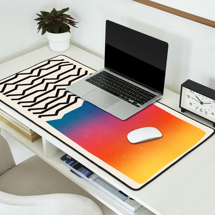 Vintage California Waves Desk Mat Gallery Image 2