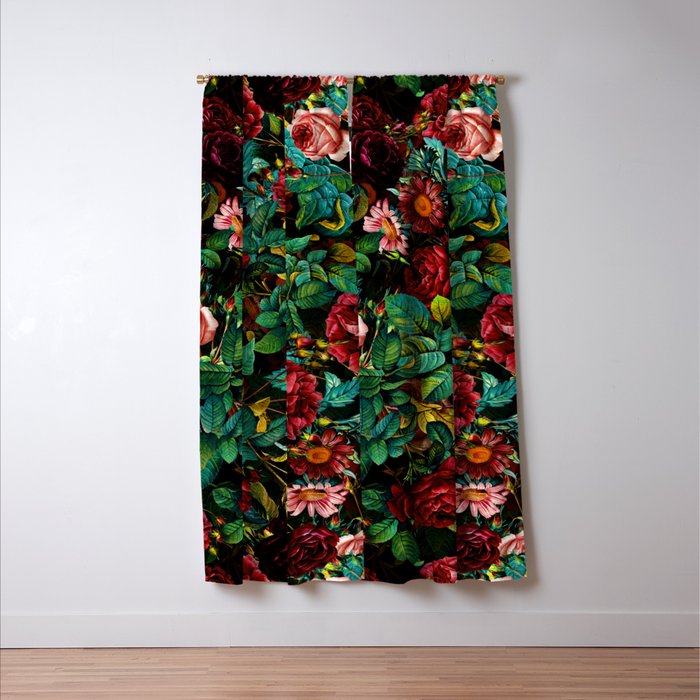 Rose Night Garden Window Curtain Gallery Image 3