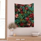 Rose Night Garden Wall Tapestry Gallery Image 2