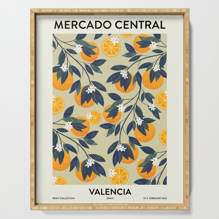 Fruit Market inspiration Valencia Serving Tray Gallery Image 1