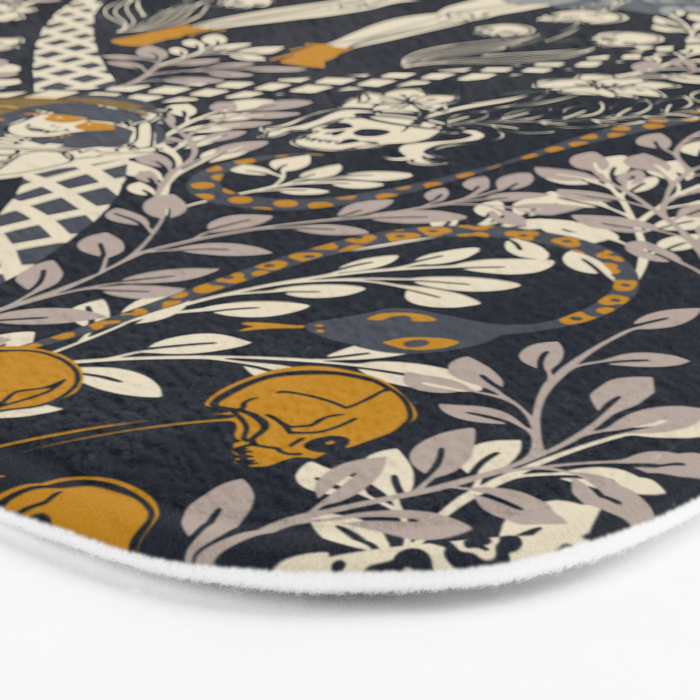 Gothic fashionista dark Bath Mat Gallery Image 3