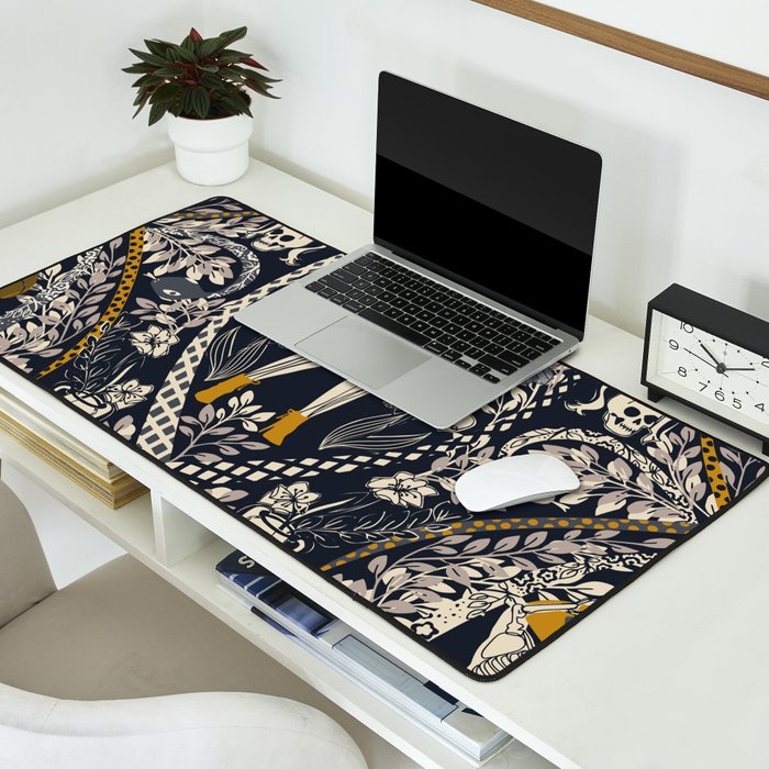 Gothic fashionista dark Desk Mat Gallery Image 2