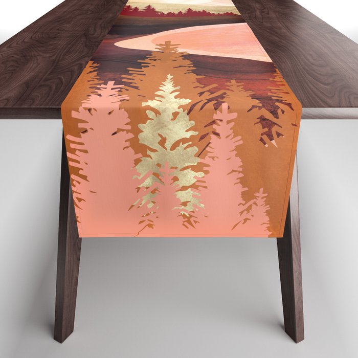 Mountain Forest Lake Table Runner Gallery Image 1