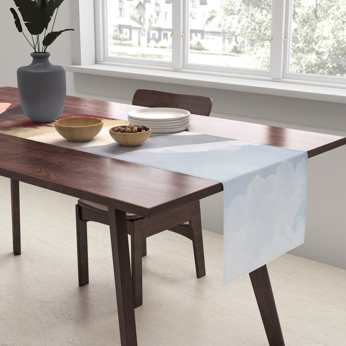 Mountain Forest Lake Table Runner Gallery Image 2