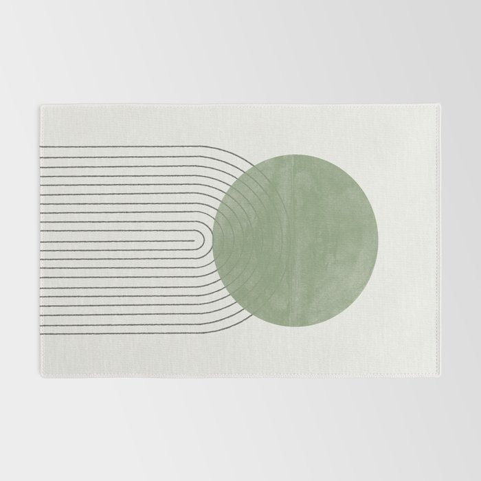 Green Sun Positive Vibe  Rug Gallery Image 2