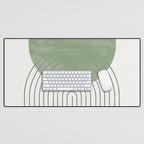 Green Sun Positive Vibe  Desk Mat Gallery Image 1