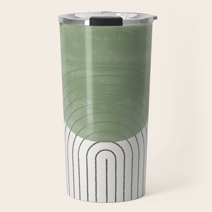 Green Sun Positive Vibe  Travel Mug Gallery Image 1