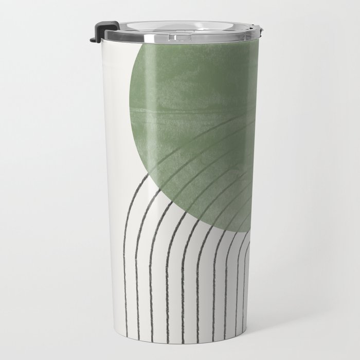 Green Sun Positive Vibe  Travel Mug Gallery Image 3