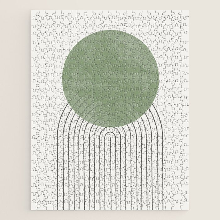 Green Sun Positive Vibe  Jigsaw Puzzle Gallery Image 1