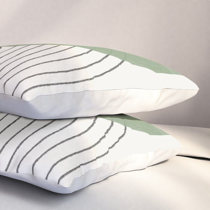 Green Sun Positive Vibe  Pillow Sham Gallery Image 3
