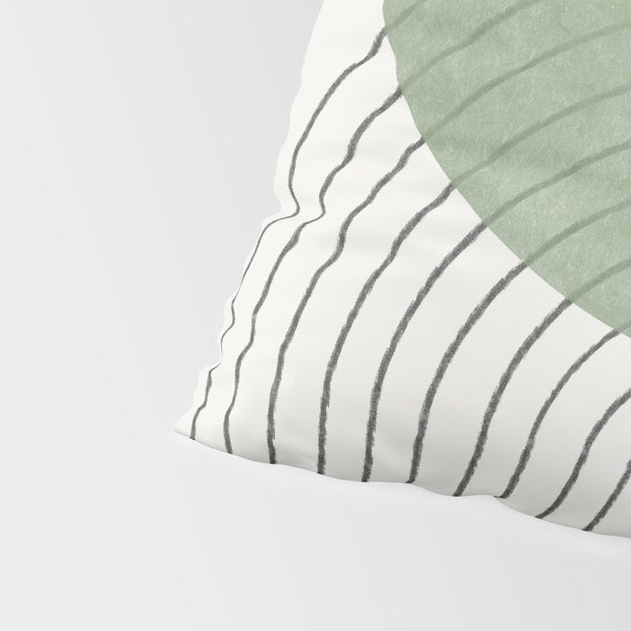 Green Sun Positive Vibe  Pillow Sham Gallery Image 4
