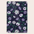 Dark Gothic Floral Garden Flowers and Eyes Creepy Halloween Cutting Board Gallery Image 1