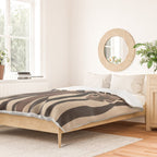 Woman and Zebra in Bold Stripes Duvet Cover Gallery Image 2