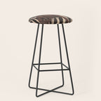 Woman and Zebra in Bold Stripes Stool Gallery Image 1