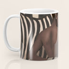 Woman and Zebra in Bold Stripes Coffee Mug Gallery Image 3