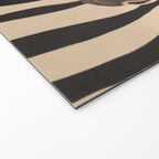 Woman and Zebra in Bold Stripes Welcome Mat Gallery Image 2