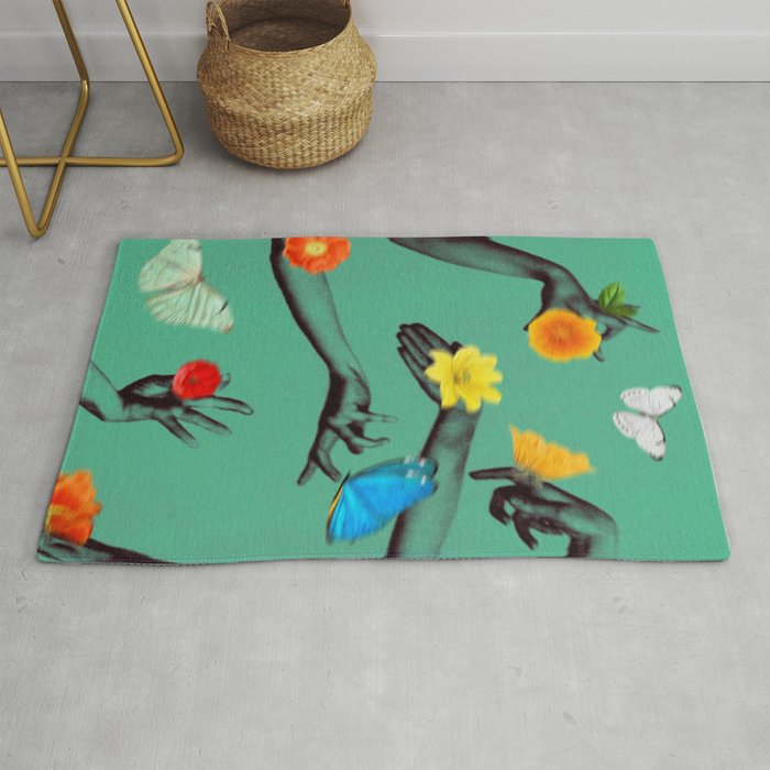 Jewels in Teal Rug Gallery Image 1