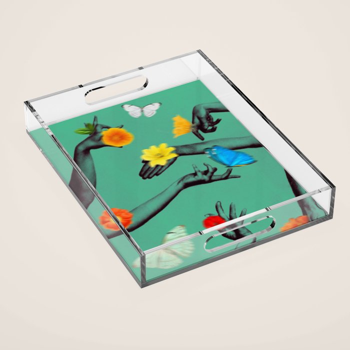 Jewels in Teal Acrylic Tray Gallery Image 1