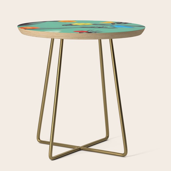 Jewels in Teal Side Table Gallery Image 1