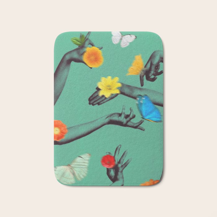 Jewels in Teal Bath Mat Gallery Image 1