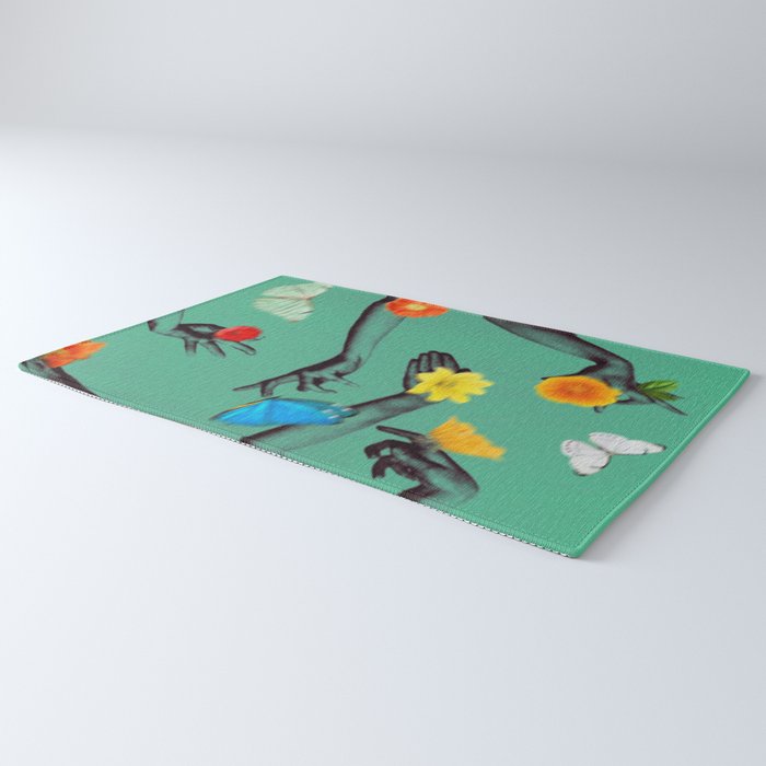 Jewels in Teal Rug Gallery Image 3