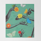 Jewels in Teal Throw Blanket Gallery Image 2