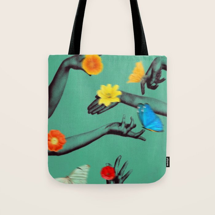 Jewels in Teal Tote Bag Gallery Image 1