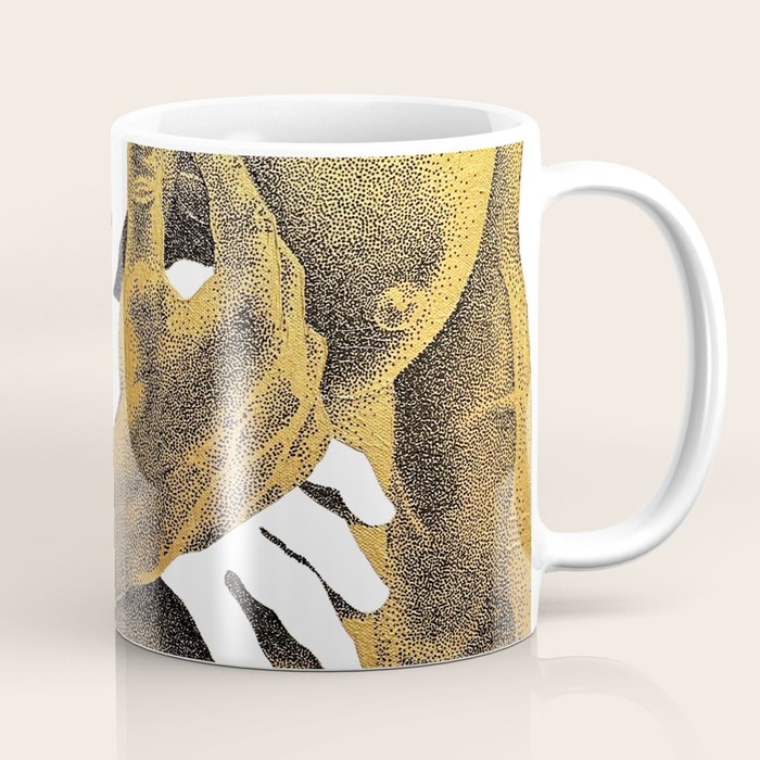 Echoes II - NOODOOD Painting (Gold doesn't print shiny) Coffee Mug Gallery Image 1