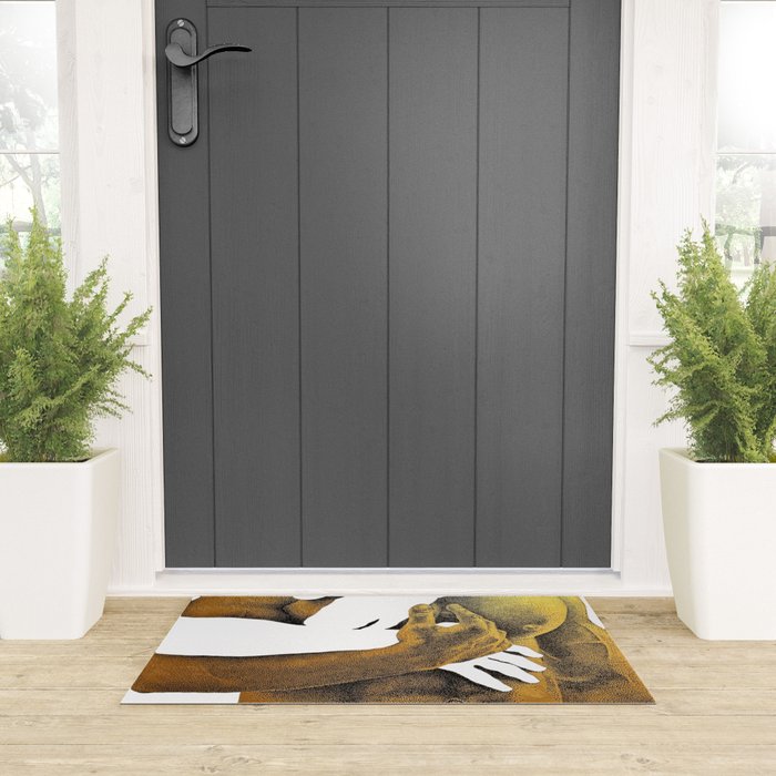 Echoes II - NOODOOD Painting (Gold doesn't print shiny) Welcome Mat Gallery Image 3