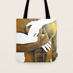 Echoes II - NOODOOD Painting (Gold doesn't print shiny) Tote Bag Gallery Image 1