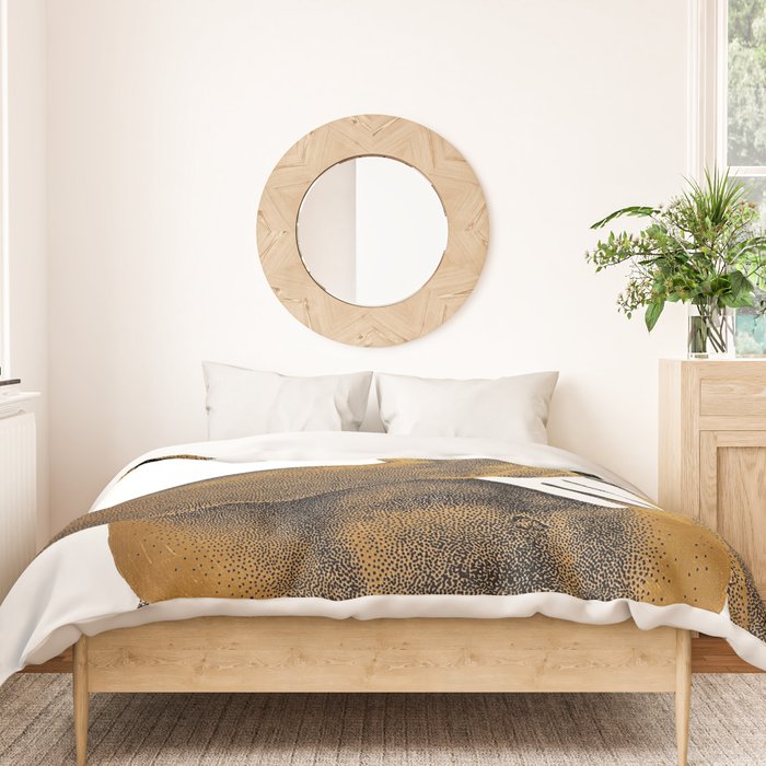 Echoes II - NOODOOD Painting (Gold doesn't print shiny) Duvet Cover Gallery Image 3