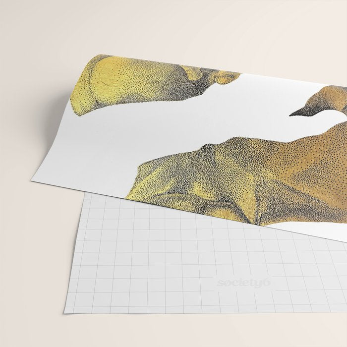 Echoes II - NOODOOD Painting (Gold doesn't print shiny) Wrapping Paper Gallery Image 2