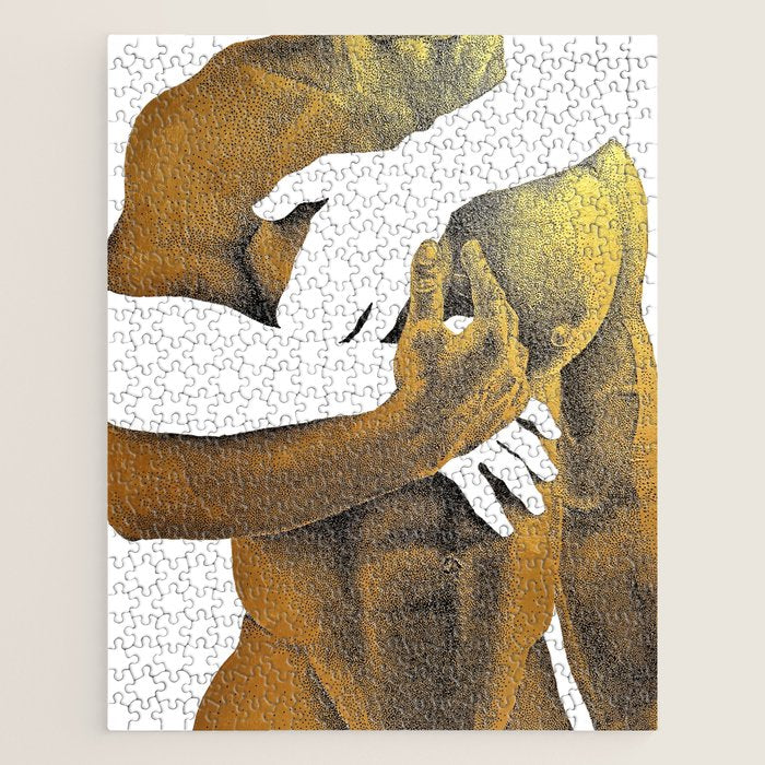 Echoes II - NOODOOD Painting (Gold doesn't print shiny) Jigsaw Puzzle Gallery Image 1