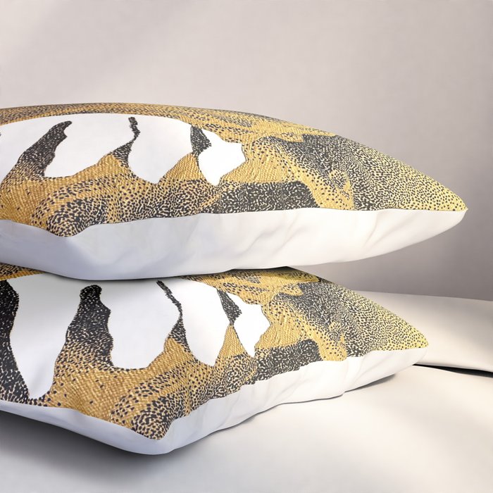 Echoes II - NOODOOD Painting (Gold doesn't print shiny) Pillow Sham Gallery Image 3