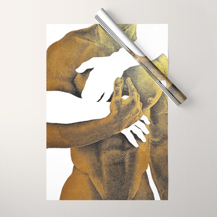 Echoes II - NOODOOD Painting (Gold doesn't print shiny) Wrapping Paper Gallery Image 1