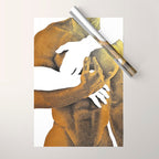 Echoes II - NOODOOD Painting (Gold doesn't print shiny) Wrapping Paper Gallery Image 1