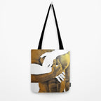 Echoes II - NOODOOD Painting (Gold doesn't print shiny) Tote Bag Gallery Image 2