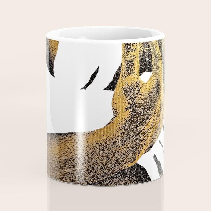 Echoes II - NOODOOD Painting (Gold doesn't print shiny) Coffee Mug Gallery Image 4